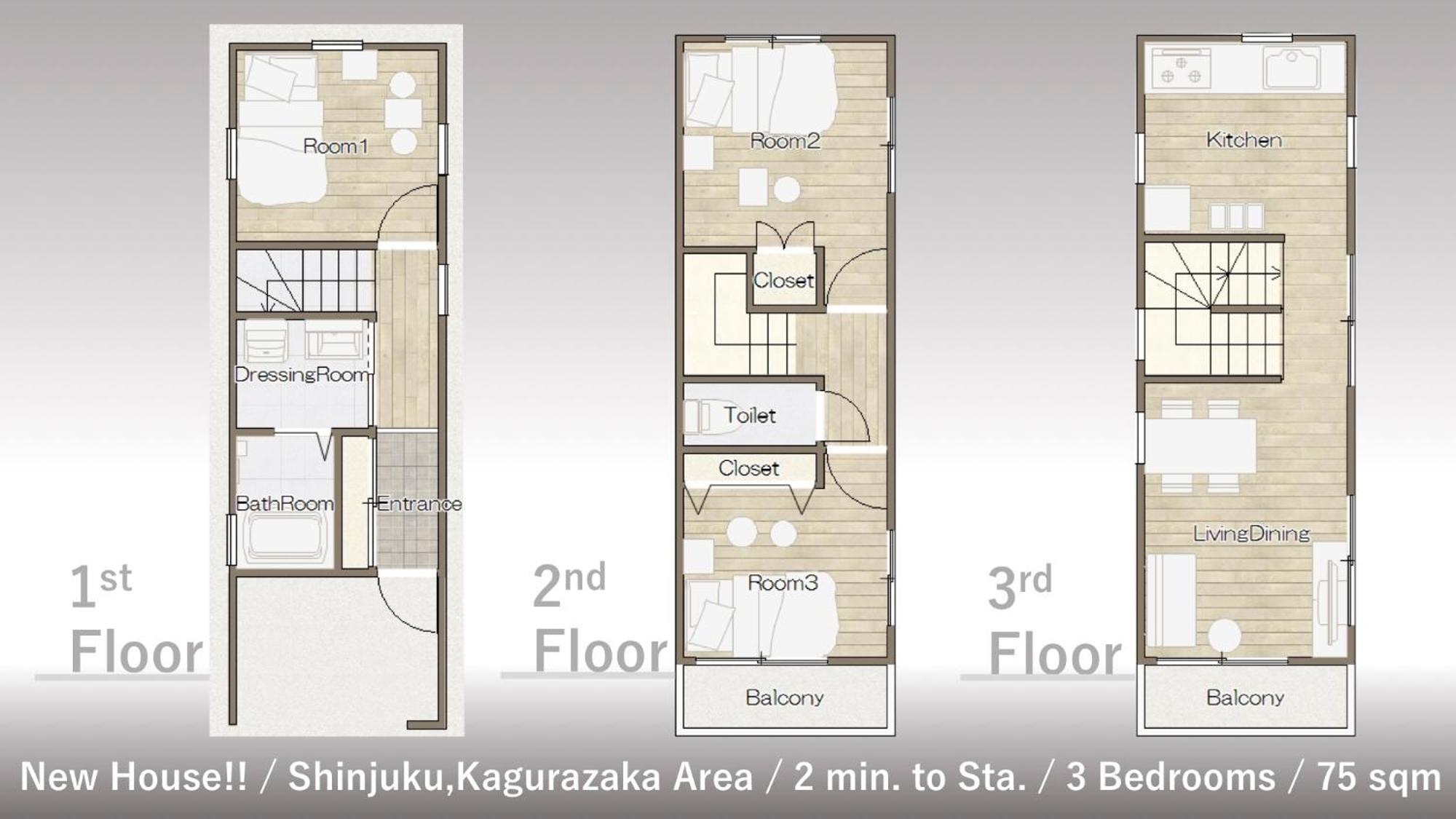 Finoa Residential Kagurazaka * Präfektur Tokio